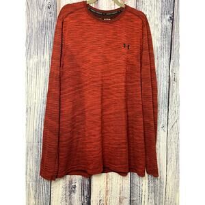 Mens Under Armour Heat Gear. Long Sleeve 2XL Burgundy